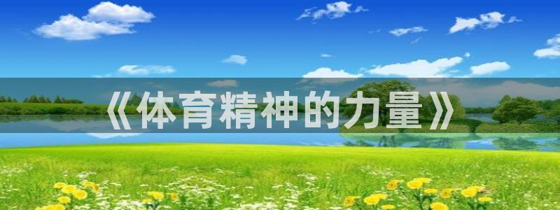 中欧体育全站app：《体育精神的力量》